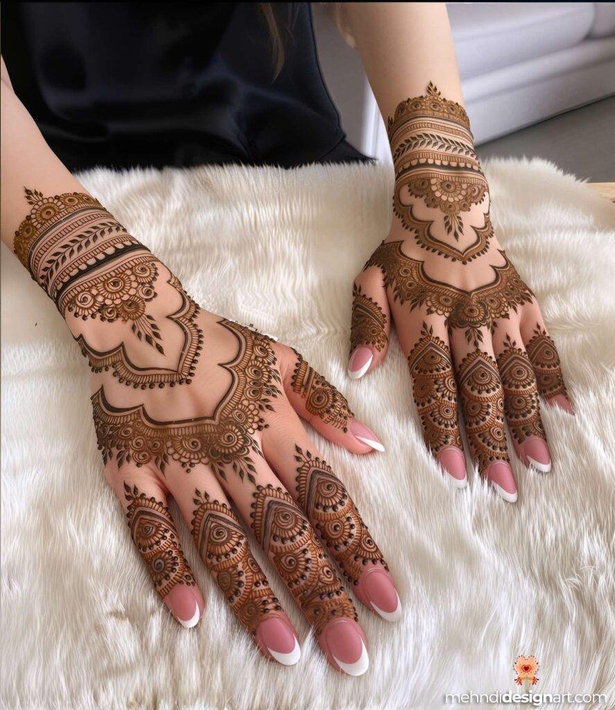 45+ Latest Arabic Mehndi Design That Elevates Style 40