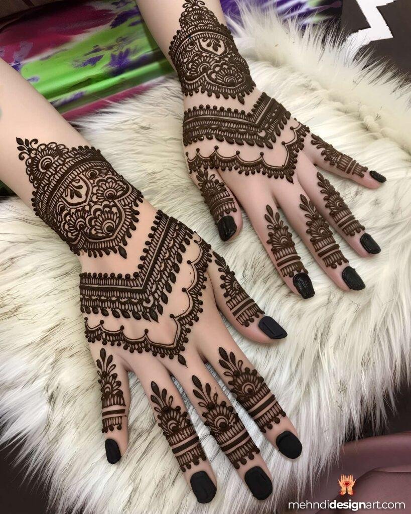 45+ Latest Arabic Mehndi Design That Elevates Style 5