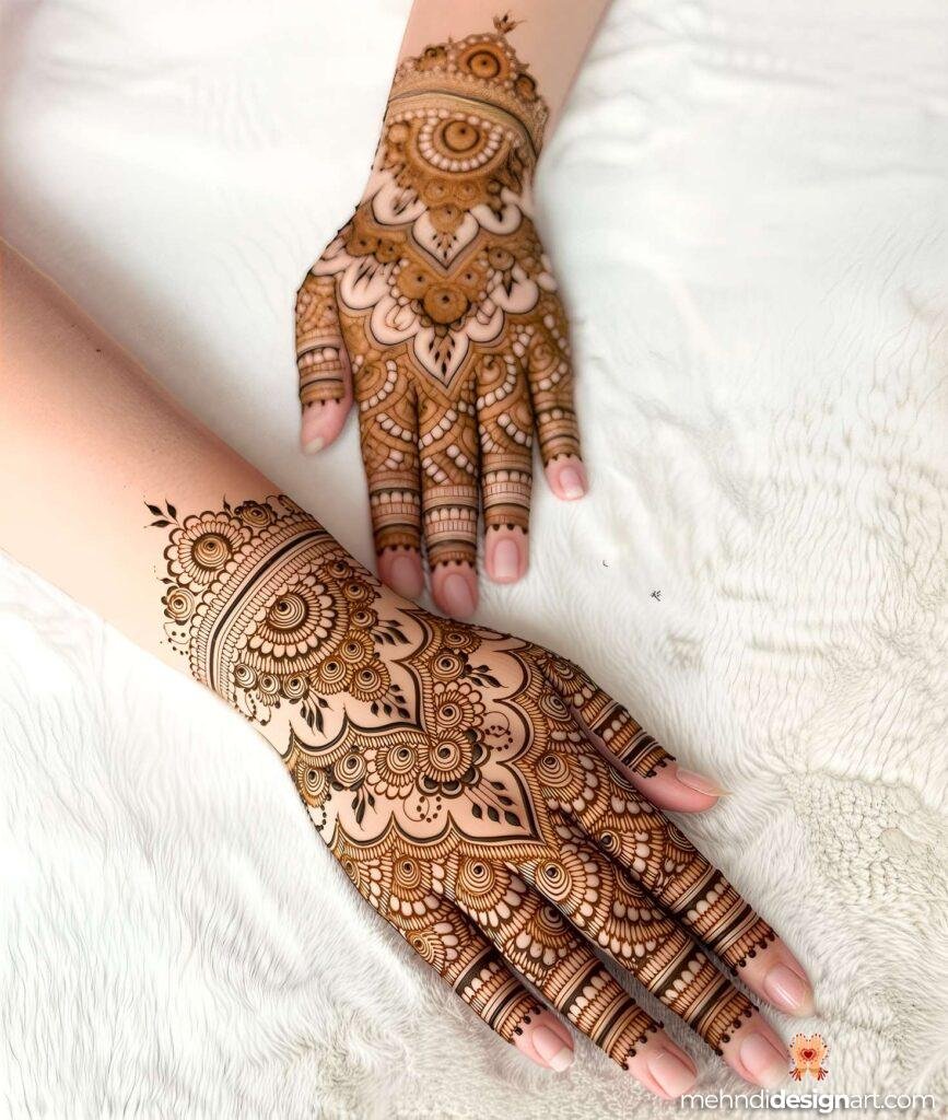 45+ Latest Arabic Mehndi Design That Elevates Style 42