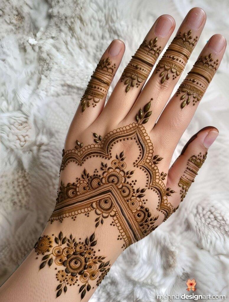 45+ Latest Arabic Mehndi Design That Elevates Style 44