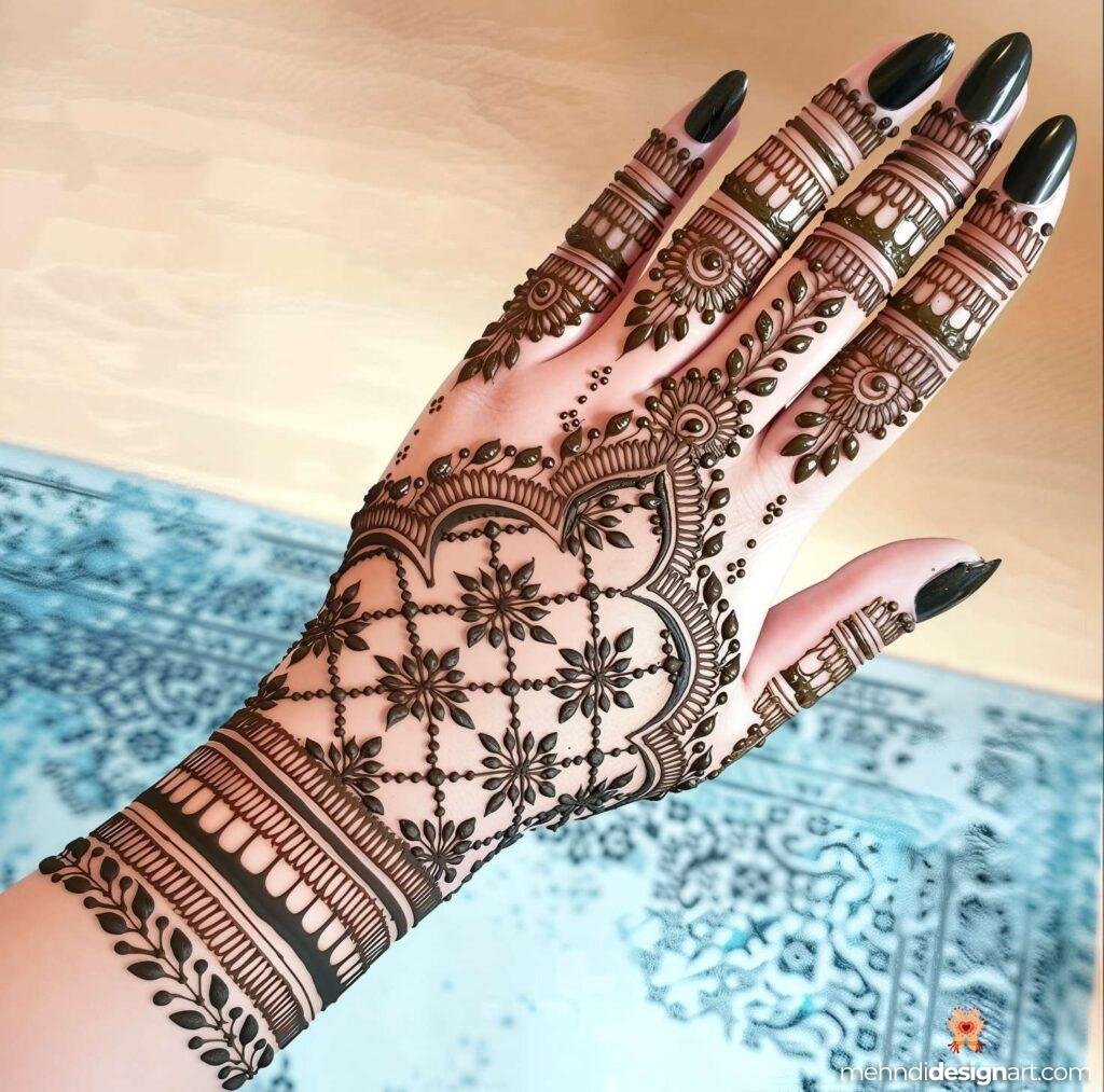 45+ Latest Arabic Mehndi Design That Elevates Style 46
