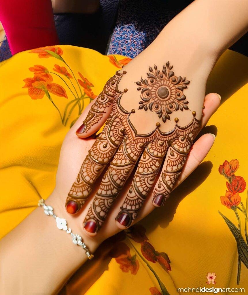 45+ Latest Arabic Mehndi Design That Elevates Style 6