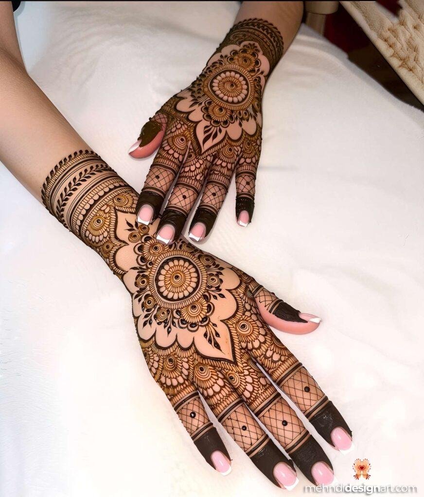 45+ Latest Arabic Mehndi Design That Elevates Style 7