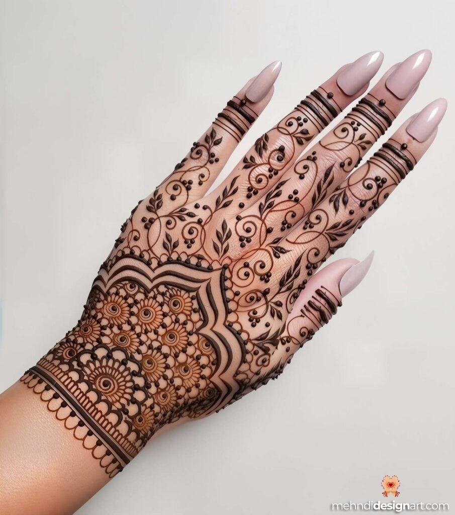45+ Latest Arabic Mehndi Design That Elevates Style 8