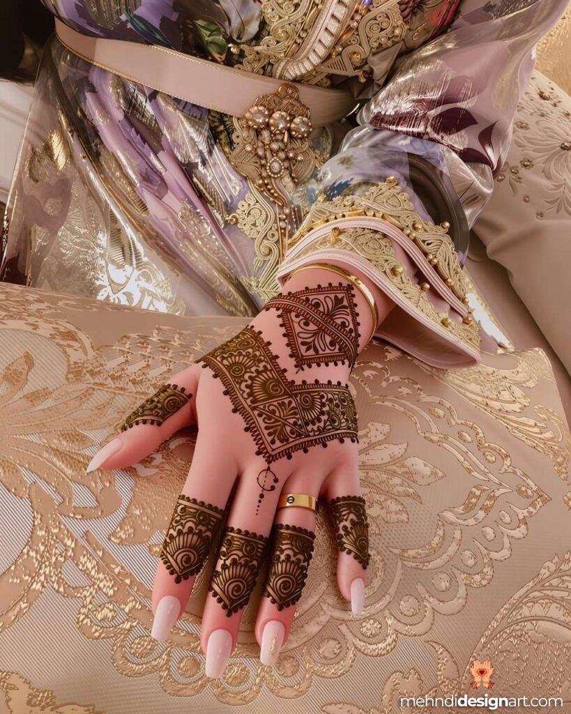 45+ Latest Arabic Mehndi Design That Elevates Style 9