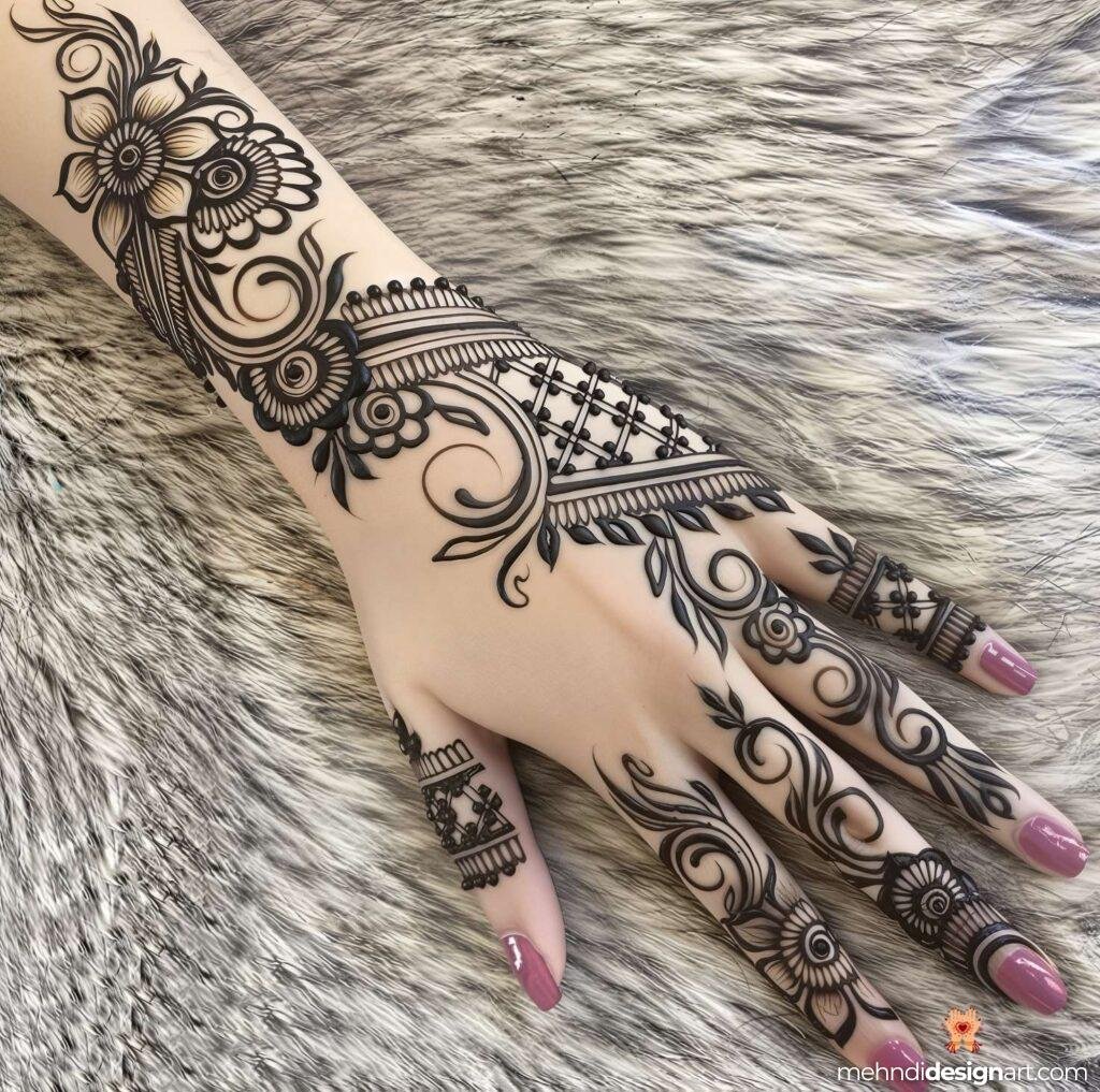 31+ Elegant Wedding Dulhan Mehndi Design for a Gorgeous Bridal Look 13