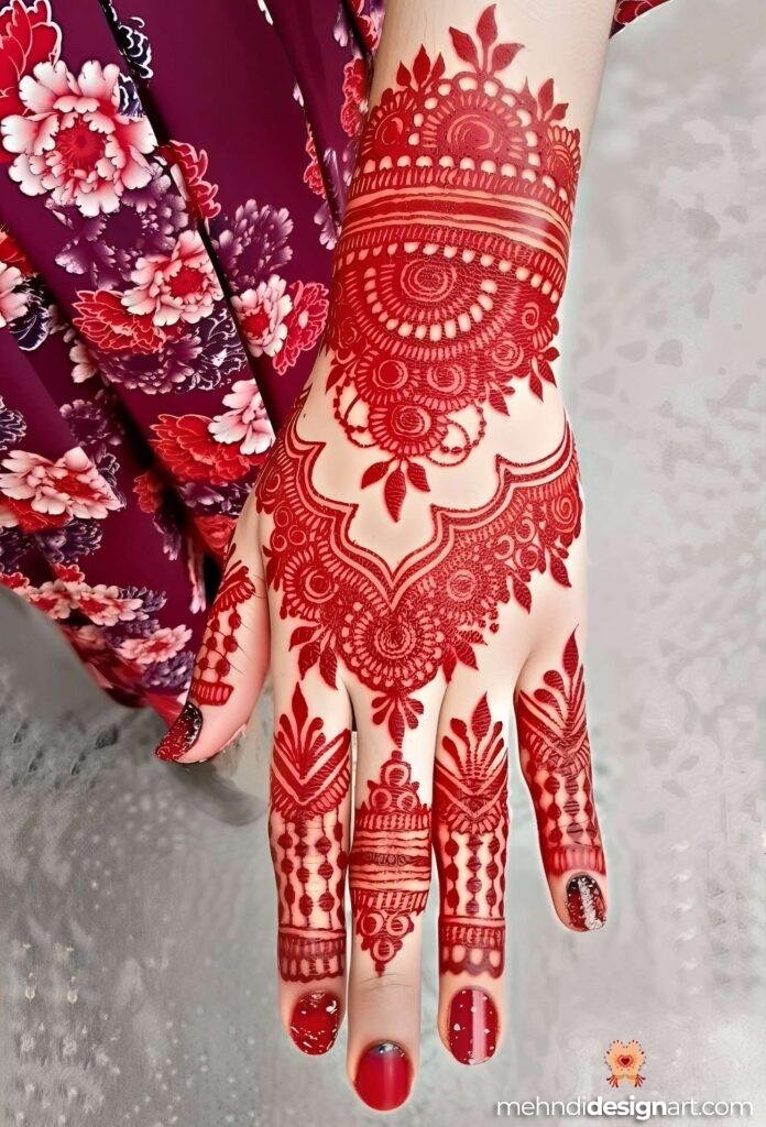 31+ Elegant Wedding Dulhan Mehndi Design for a Gorgeous Bridal Look 15