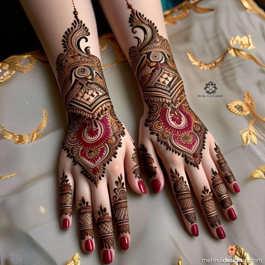 31+ Elegant Wedding Dulhan Mehndi Design for a Gorgeous Bridal Look 14