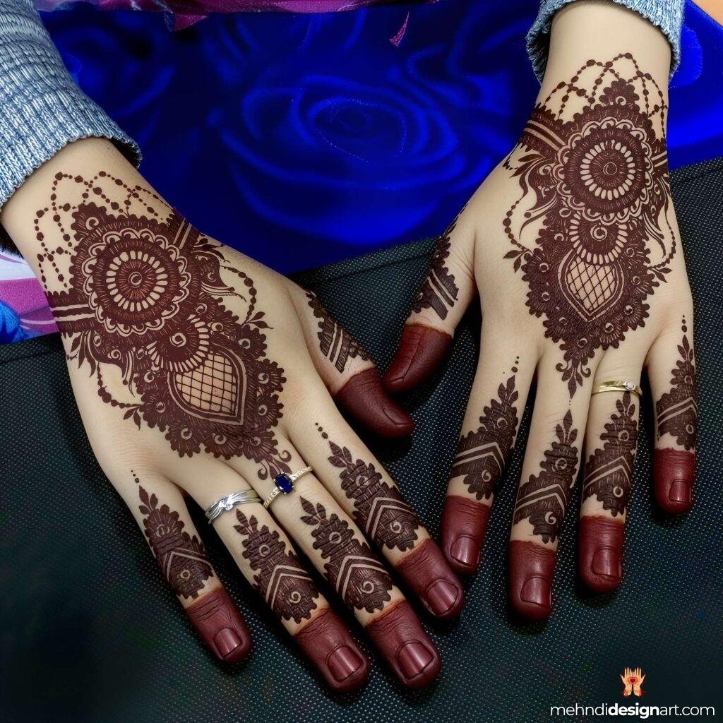 31+ Elegant Wedding Dulhan Mehndi Design for a Gorgeous Bridal Look 18