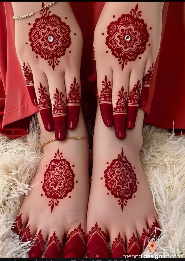 31+ Elegant Wedding Dulhan Mehndi Design for a Gorgeous Bridal Look 27