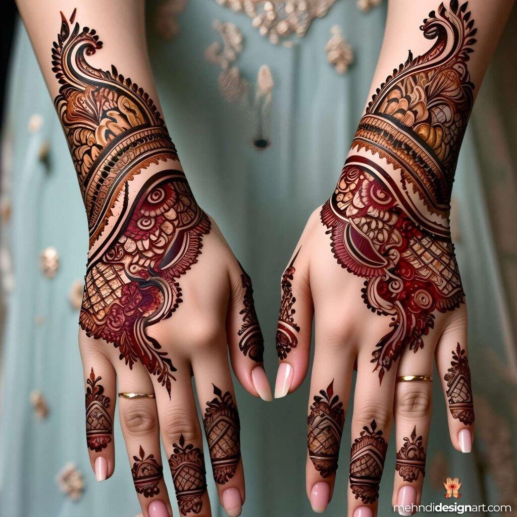 31+ Elegant Wedding Dulhan Mehndi Design for a Gorgeous Bridal Look 17
