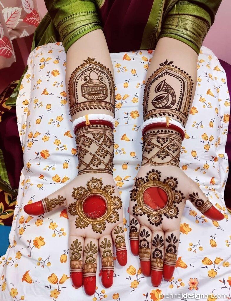 31+ Elegant Wedding Dulhan Mehndi Design for a Gorgeous Bridal Look 5