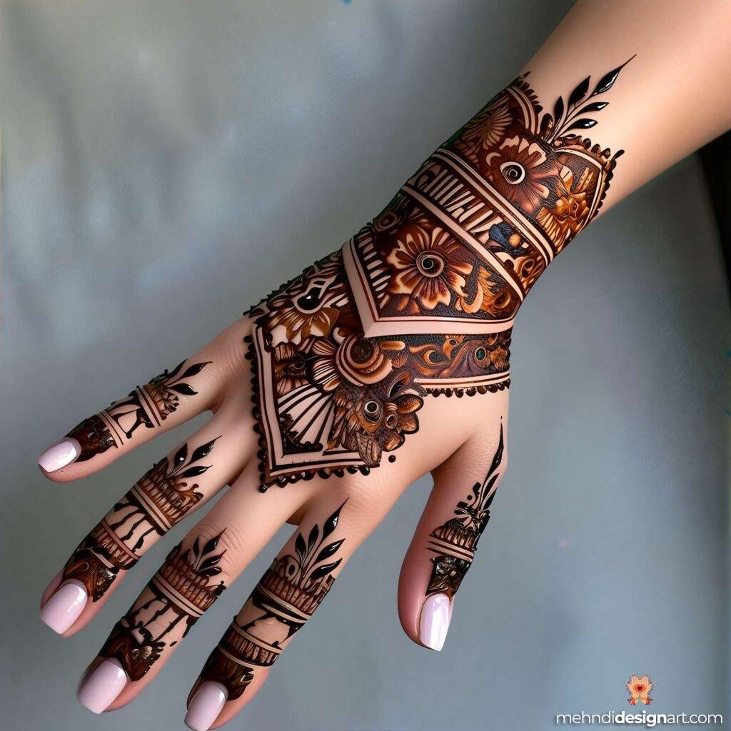 31+ Elegant Wedding Dulhan Mehndi Design for a Gorgeous Bridal Look 23