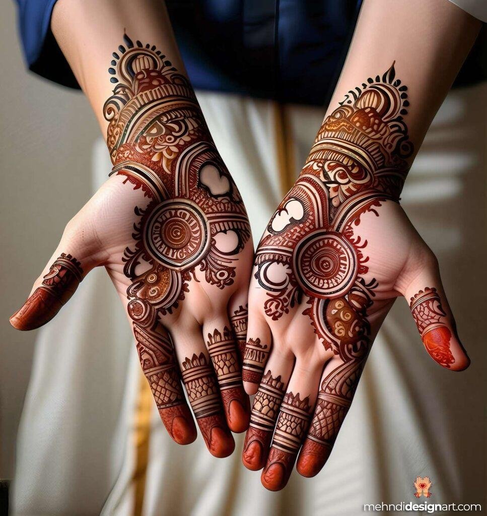 30+ Stunning Flower Stylish Back Hand Mehndi Design for Every Occasion 27