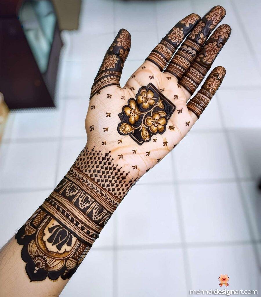 31+ Elegant Wedding Dulhan Mehndi Design for a Gorgeous Bridal Look 30
