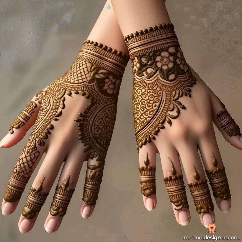 31+ Elegant Wedding Dulhan Mehndi Design for a Gorgeous Bridal Look 6