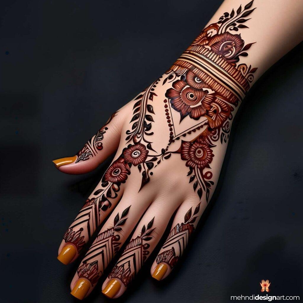 31+ Elegant Wedding Dulhan Mehndi Design for a Gorgeous Bridal Look 34