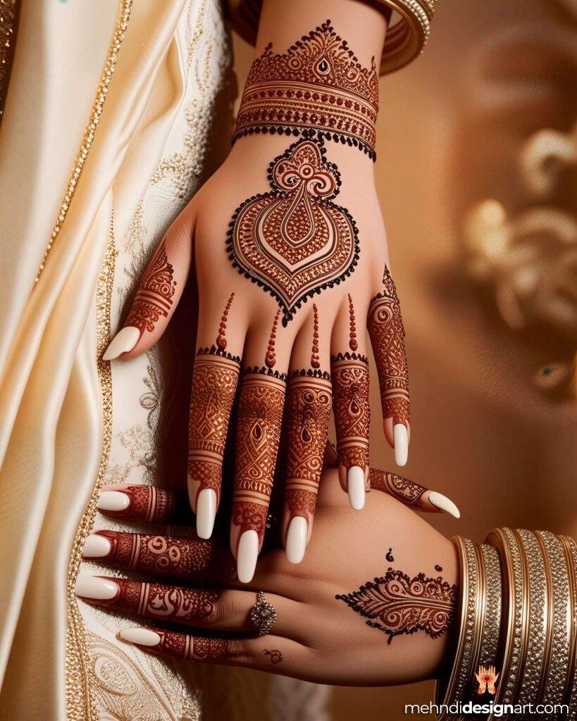 31+ Elegant Wedding Dulhan Mehndi Design for a Gorgeous Bridal Look 36