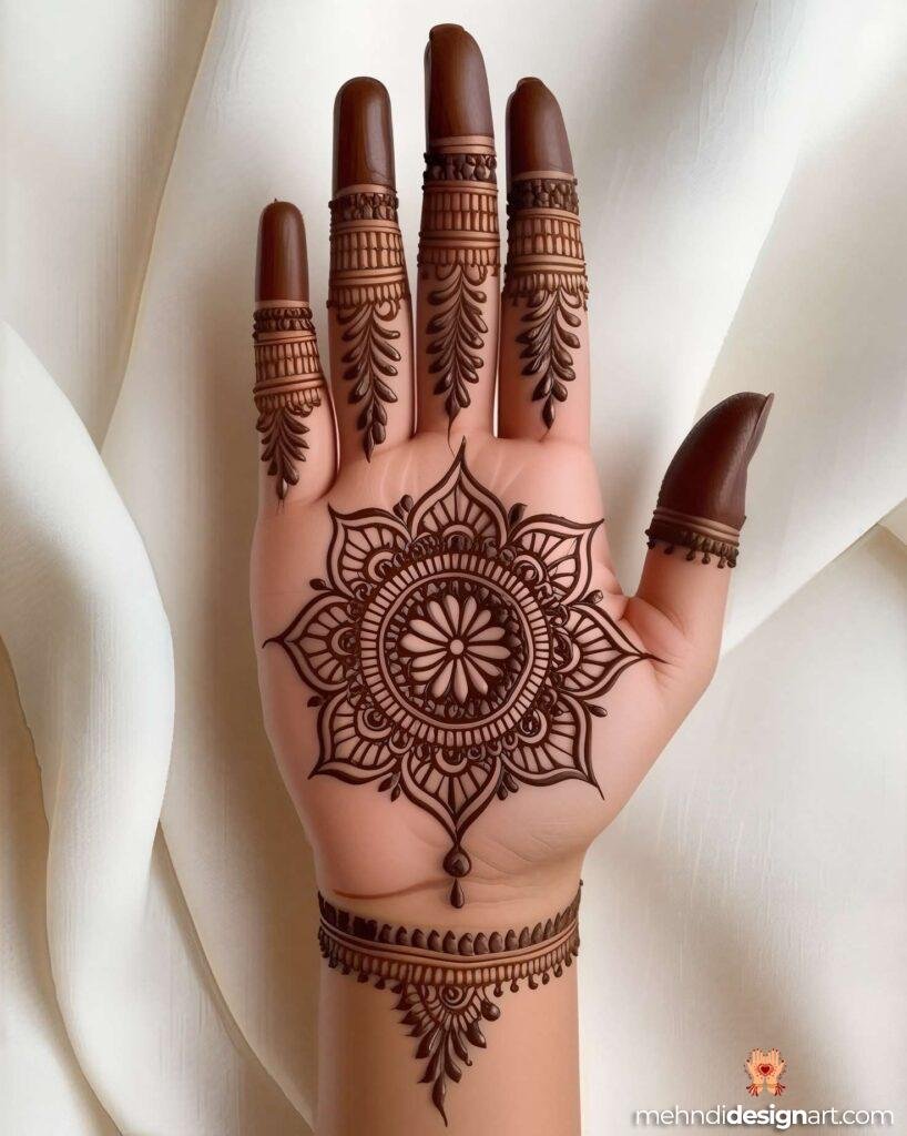 31+ Elegant Wedding Dulhan Mehndi Design for a Gorgeous Bridal Look 38