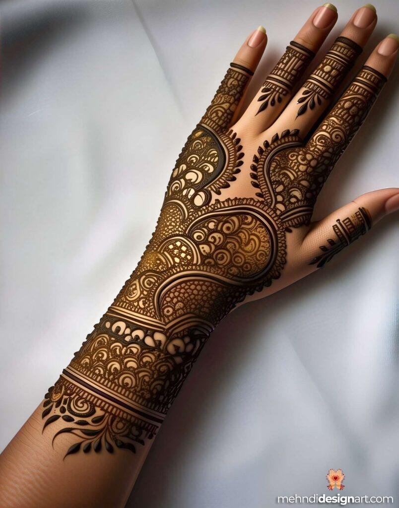 31+ Elegant Wedding Dulhan Mehndi Design for a Gorgeous Bridal Look 39
