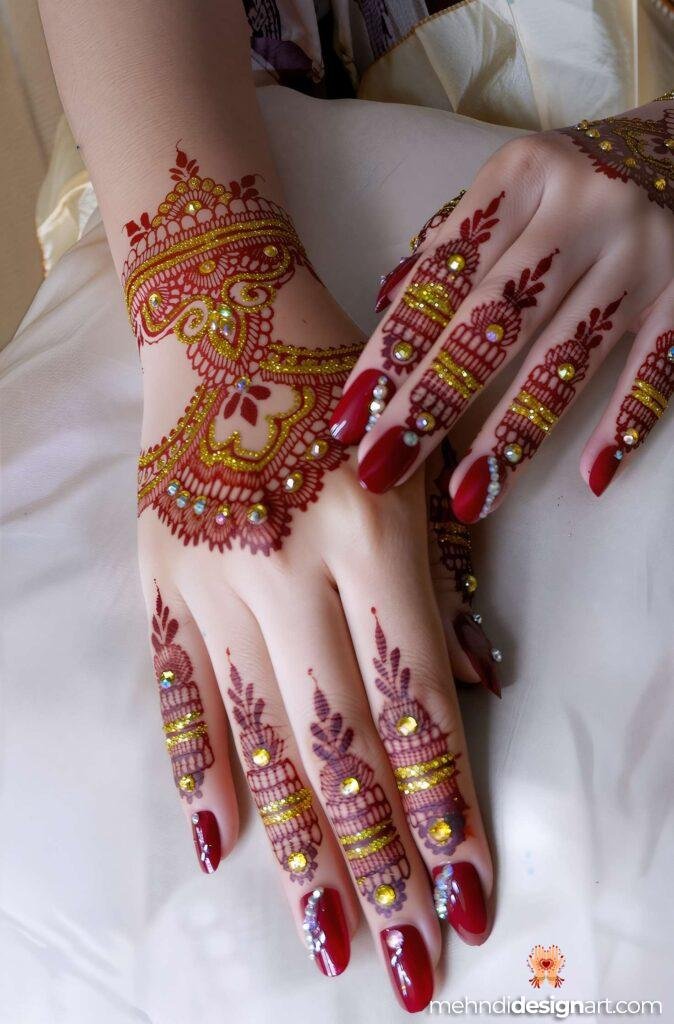 31+ Elegant Wedding Dulhan Mehndi Design for a Gorgeous Bridal Look 41