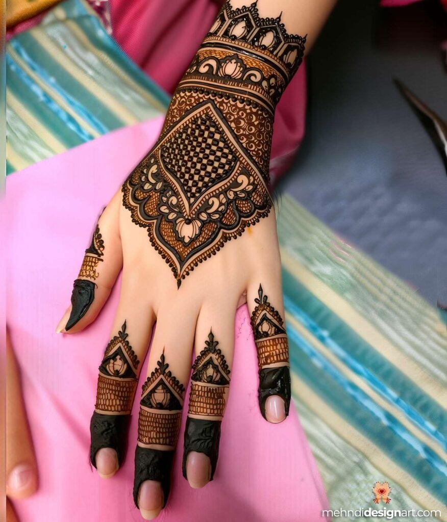 31+ Elegant Wedding Dulhan Mehndi Design for a Gorgeous Bridal Look 42
