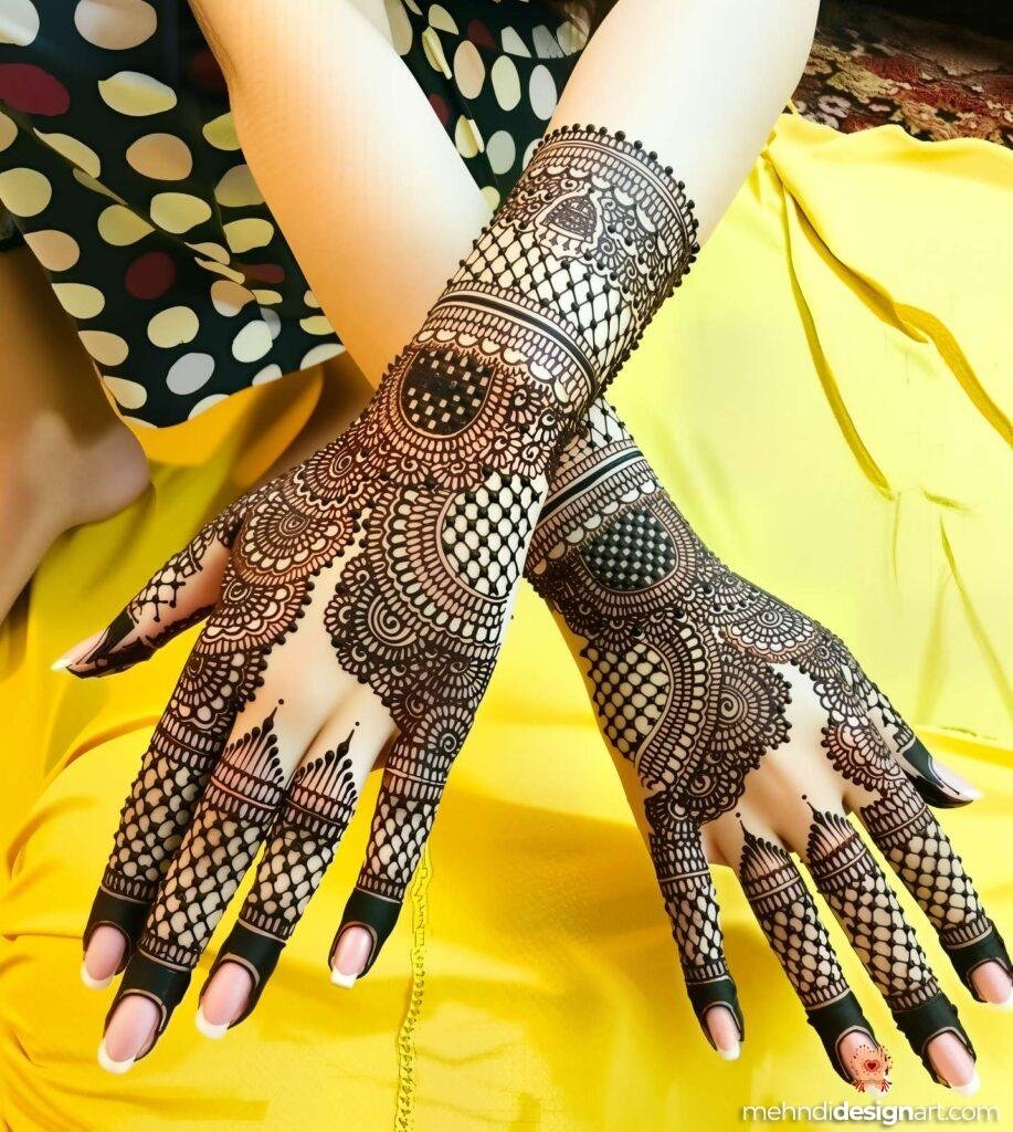 31+ Elegant Wedding Dulhan Mehndi Design for a Gorgeous Bridal Look 12
