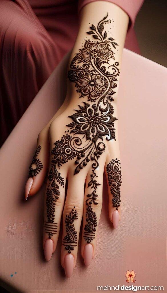 20+ Easy and Beautiful Mehndi Designs for Beginners 10