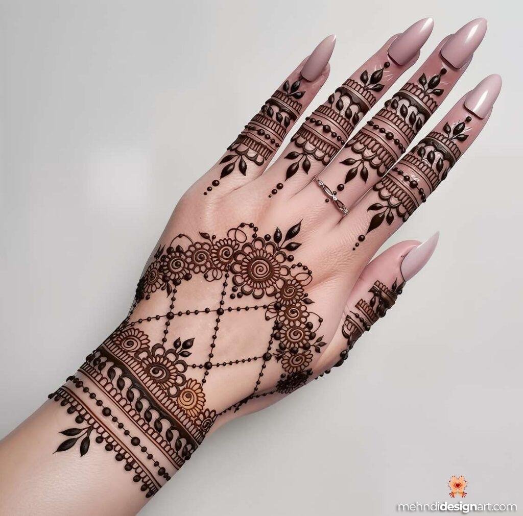 20+ Easy and Beautiful Mehndi Designs for Beginners 14