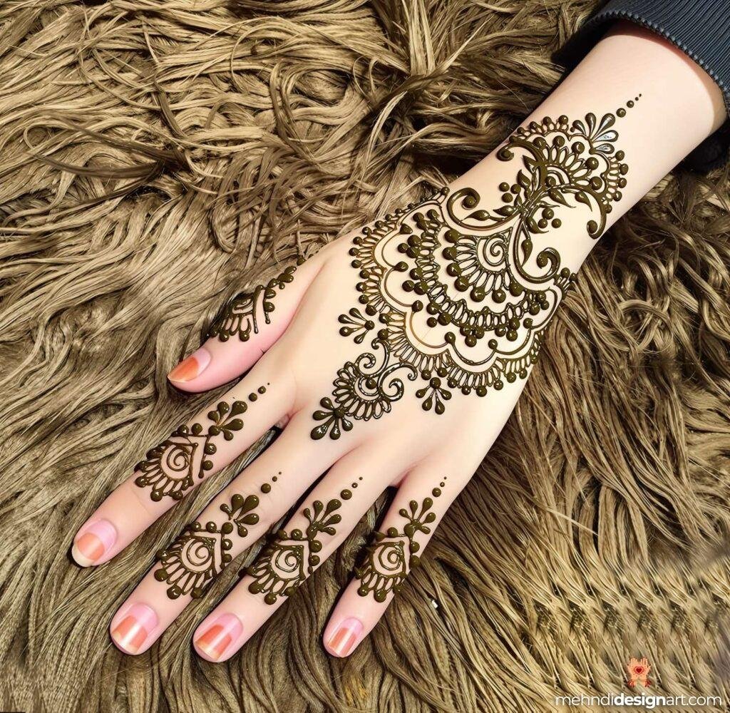 20+ Easy and Beautiful Mehndi Designs for Beginners 4