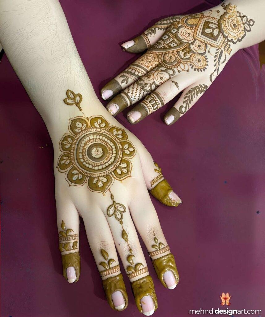 70+ Mehndi Designs for Eid: Celebrate with Style and Grace 24