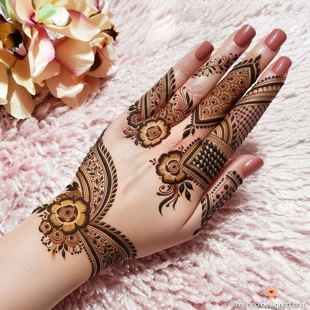 70+ Mehndi Designs for Eid: Celebrate with Style and Grace 36