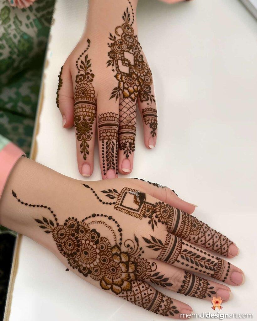 70+ Mehndi Designs for Eid: Celebrate with Style and Grace 46