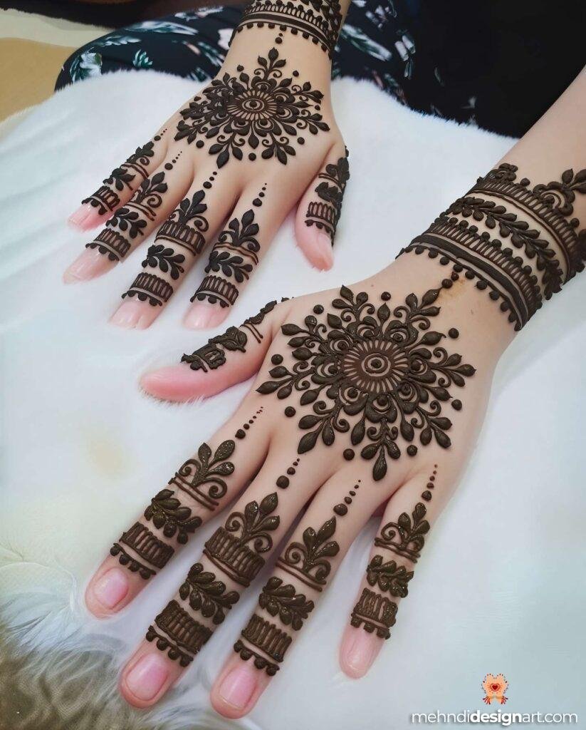 70+ Mehndi Designs for Eid: Celebrate with Style and Grace 66