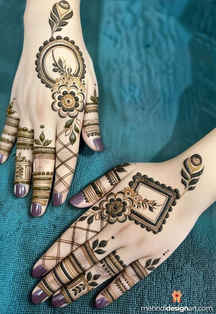 70+ Mehndi Designs for Eid: Celebrate with Style and Grace 72