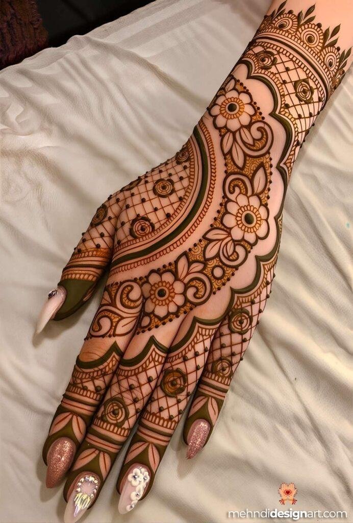 70+ Stylish Mehndi Design Back Hand: Elegant and Trendy Designs 4 Stylish Mehndi Design Back Hand