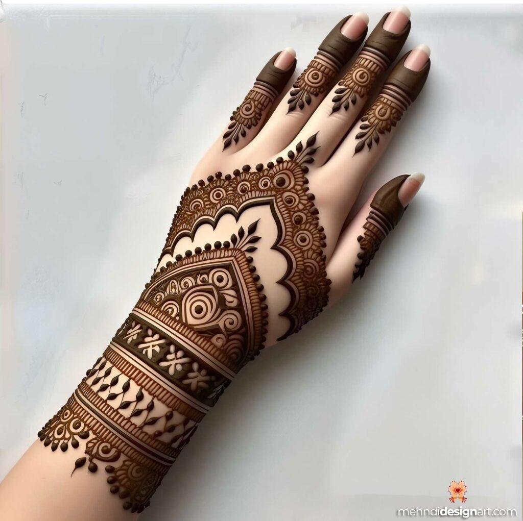 70+ Stylish Mehndi Design Back Hand: Elegant and Trendy Designs 20