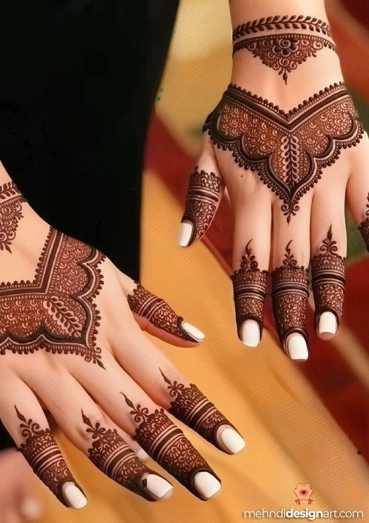 70+ Stylish Mehndi Design Back Hand: Elegant and Trendy Designs 26