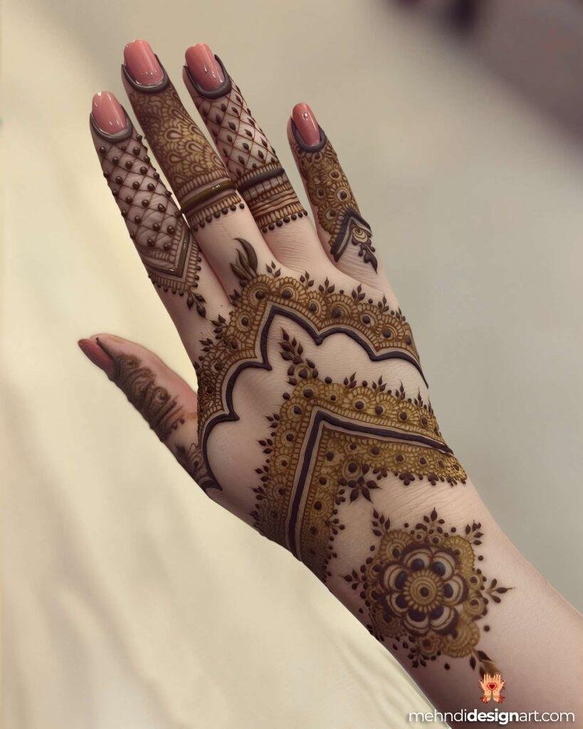 70+ Stylish Mehndi Design Back Hand: Elegant and Trendy Designs 28