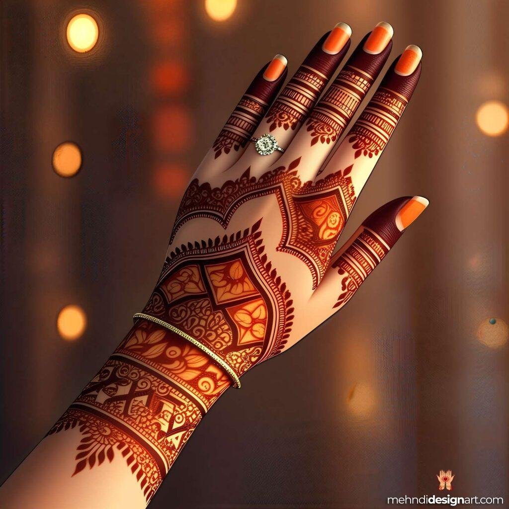 70+ Stylish Mehndi Design Back Hand: Elegant and Trendy Designs 29