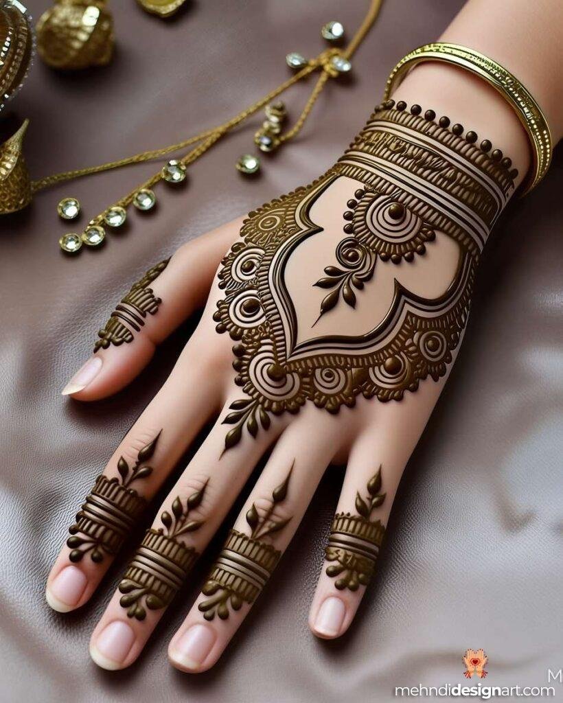 70+ Stylish Mehndi Design Back Hand: Elegant and Trendy Designs 33