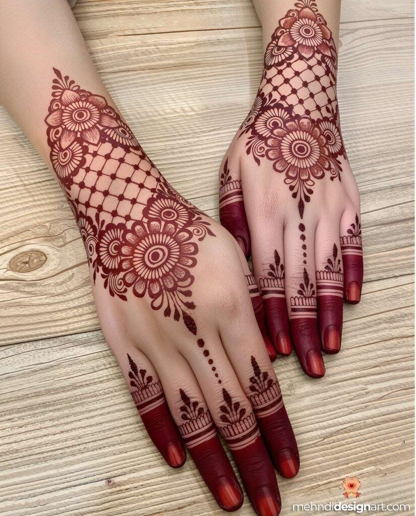 70+ Stylish Mehndi Design Back Hand: Elegant and Trendy Designs 9