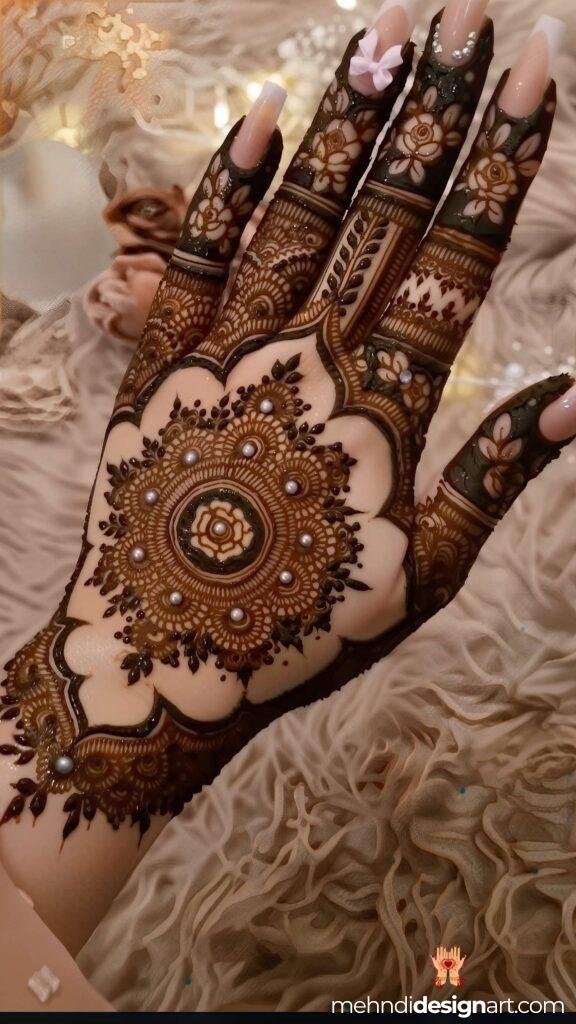 70+ Stylish Mehndi Design Back Hand: Elegant and Trendy Designs 41