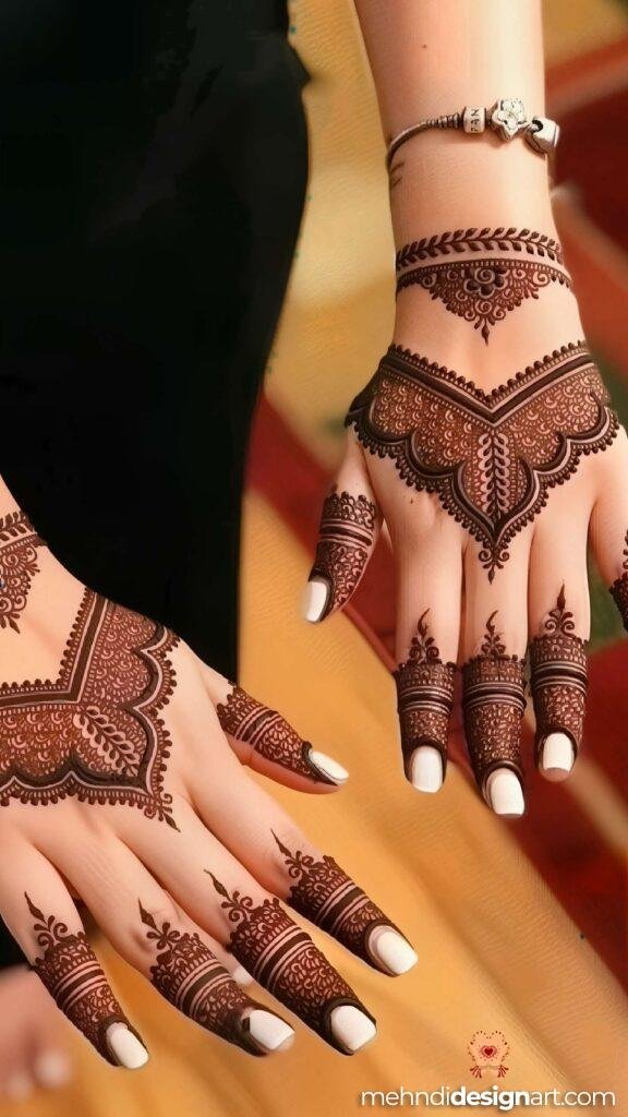70+ Stylish Mehndi Design Back Hand: Elegant and Trendy Designs 51