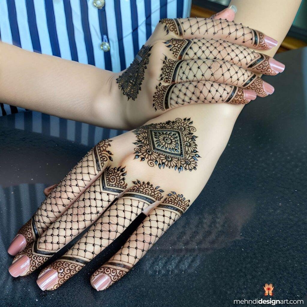 70+ Stylish Mehndi Design Back Hand: Elegant and Trendy Designs 55