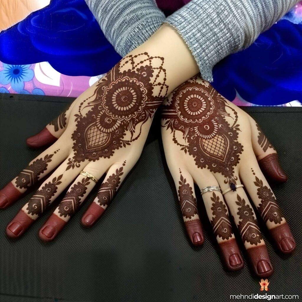 70+ Stylish Mehndi Design Back Hand: Elegant and Trendy Designs 58
