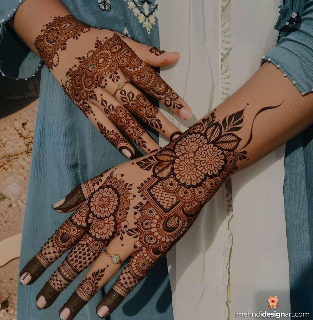 70+ Stylish Mehndi Design Back Hand: Elegant and Trendy Designs 62