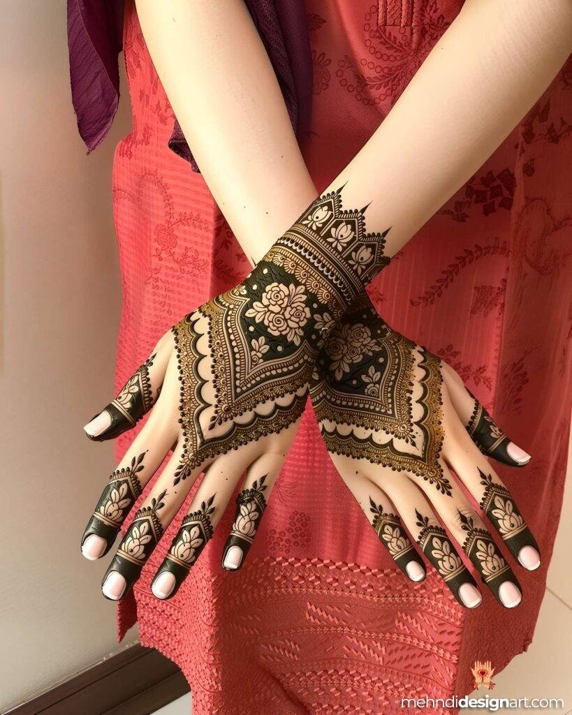 70+ Stylish Mehndi Design Back Hand: Elegant and Trendy Designs 60