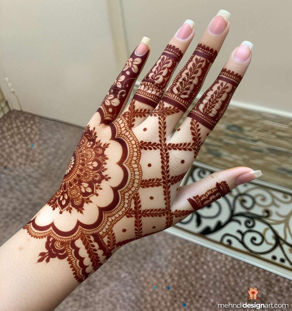 70+ Stylish Mehndi Design Back Hand: Elegant and Trendy Designs 68