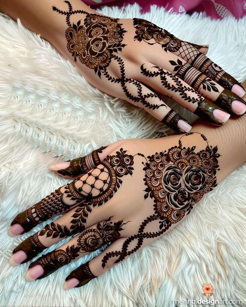 70+ Stylish Mehndi Design Back Hand: Elegant and Trendy Designs 71
